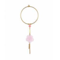 Stine A - Single Cherry Blossom Hoop �rering, Forgyldt