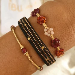 Ibu Jewels - Lulu Wannie Armb�nd, Mix Maroon