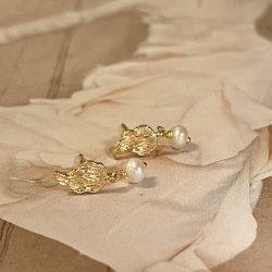 Sistie - Ophelia restikker Forgyldt, Hvid