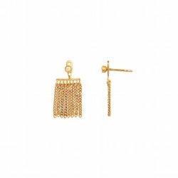 Stine A - Dancing Chains Behind Ear-Earring Gold