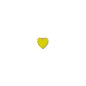 Stine A - Petit Love Heart Neon Yellow Enamel Gold