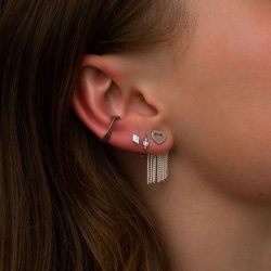 Stine A - Petit Open Love Heart Earring 