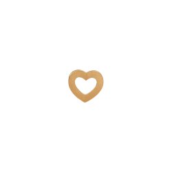 Stine A - Petit Open Love Heart Earring Gold