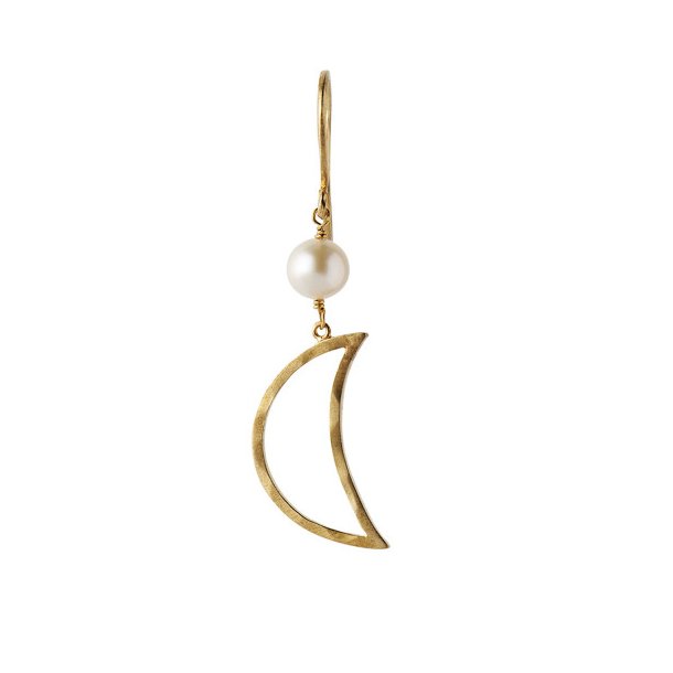 Stine A - Bella Moon Earring With Pearl 