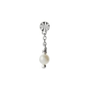 Stine A - Tres Petit Etolie Earring With Pearl Silver