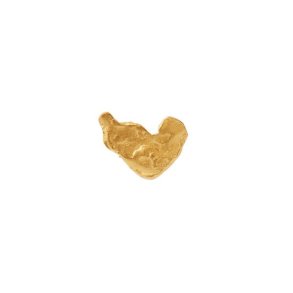 Stine A - Petit Gold Splash Earring Disco Heart, Forgyldt