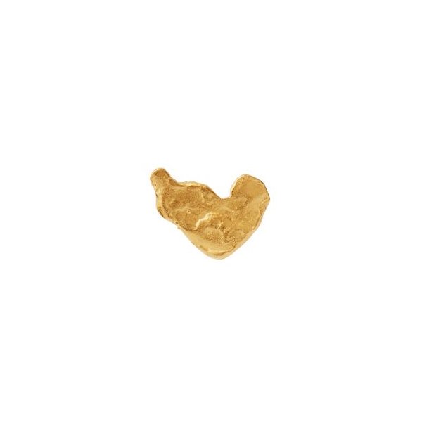 Stine A - Petit Gold Splash Earring Disco Heart, Forgyldt