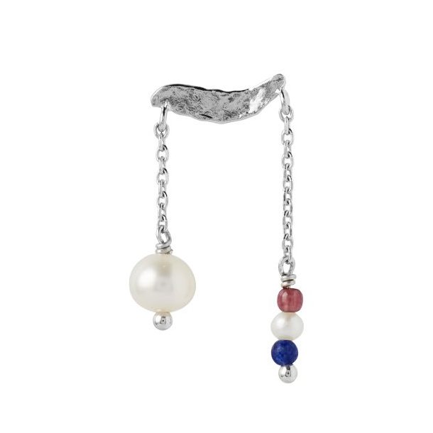 Stine A - Petit Gold Splash Earring Chains &amp; French kiss, Slv