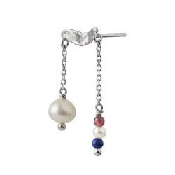 Stine A - Petit Gold Splash Earring Chains &amp; French kiss, Slv