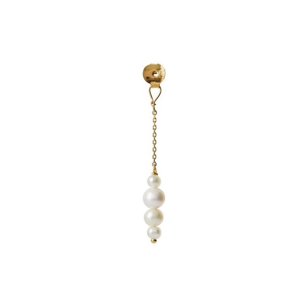 Stine A - Pearl Berries Behind Ear Earring, Forgyldt