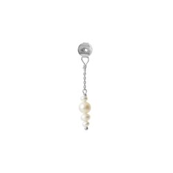 Stine A - Petit Pearl Berries Behind Ear Earring, Slv