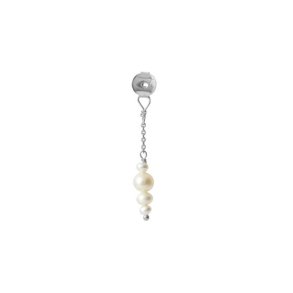 Stine A - Petit Pearl Berries Behind Ear Earring, Slv