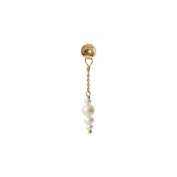 Stine A - Petit Pearl Berries Behind Ear Earring, Forgyldt