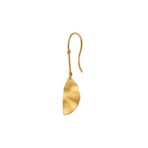 Stine A - Hook With Golden Reflection Moon Earring