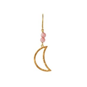 Stine A - Bella Moon Earring With Coral