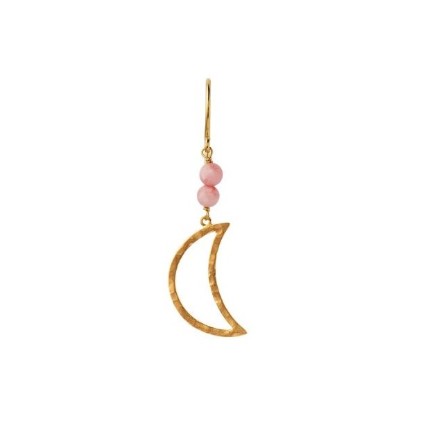 Stine A - Bella Moon Earring With Coral
