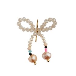 Stine A - Single Glow Bow Earring, Creamy Colors