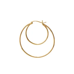 Stine A - Double Creol Grande rering, Forgyldt