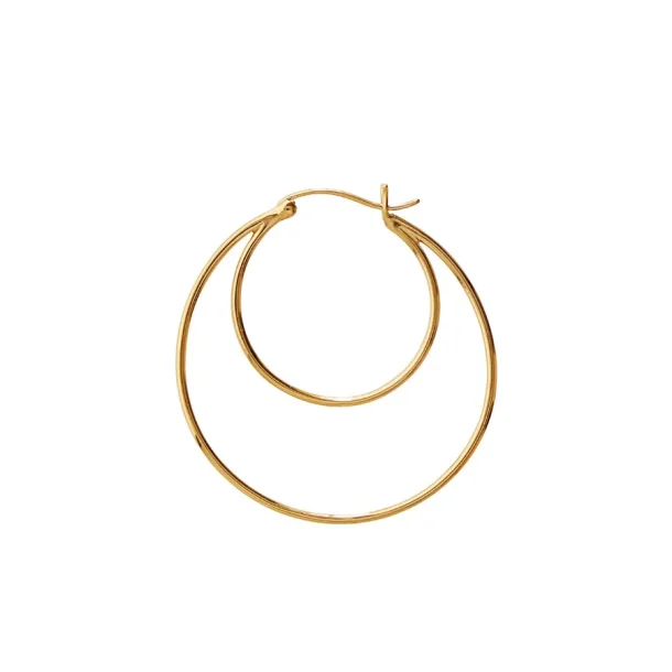 Stine A - Double Creol Grande rering, Forgyldt