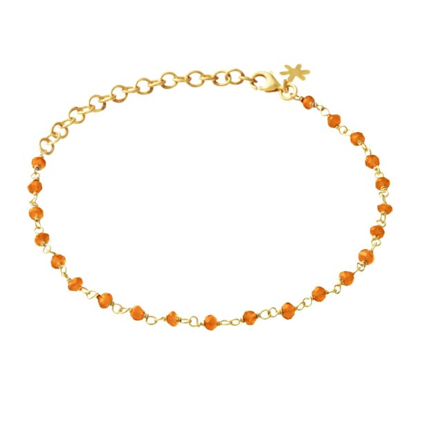 Susanne Friis Bjrner - Armbnd med Orange Sten