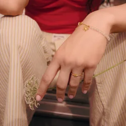 Maanesten - Clover Ring, Forgyldt