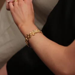 Sistie 2nd - Camellia Bangle Armb�nd, Guld