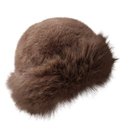 Black Colour - Kajsa Fluffy Hat, Coffee