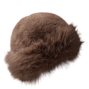 Black Colour - Kajsa Fluffy Hat, Coffee