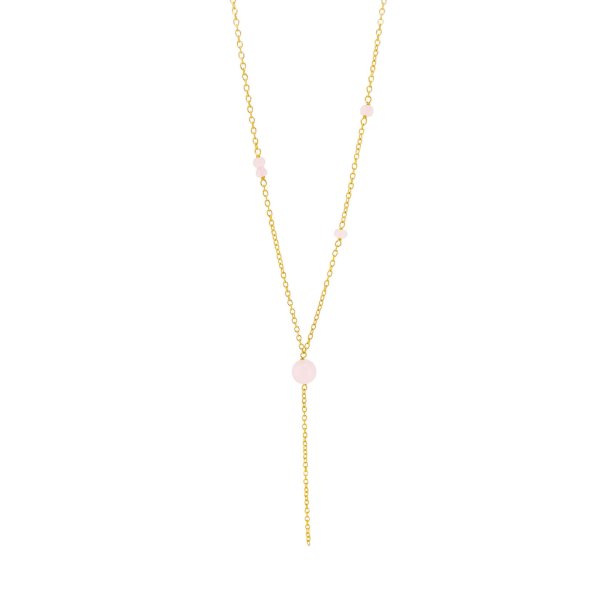 Susanne Friis Bj�rner - Y-halsk�de med Rosenkvarts