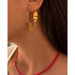 Stine A - Miss Paris Hoop Boheme �rering, Forgyldt