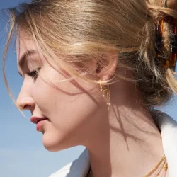 byBiehl - Jungle Ivy Hoops Pearl