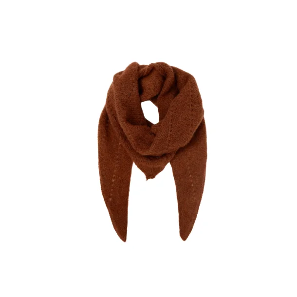 Black Colour - Bcdell Knitted Mini Scarf, Camel