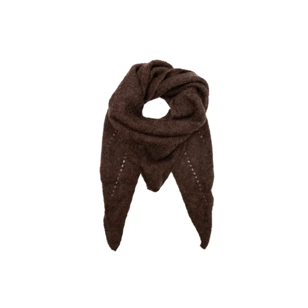 Black Colour - Bcdell Knitted Mini Scarf, Mocca