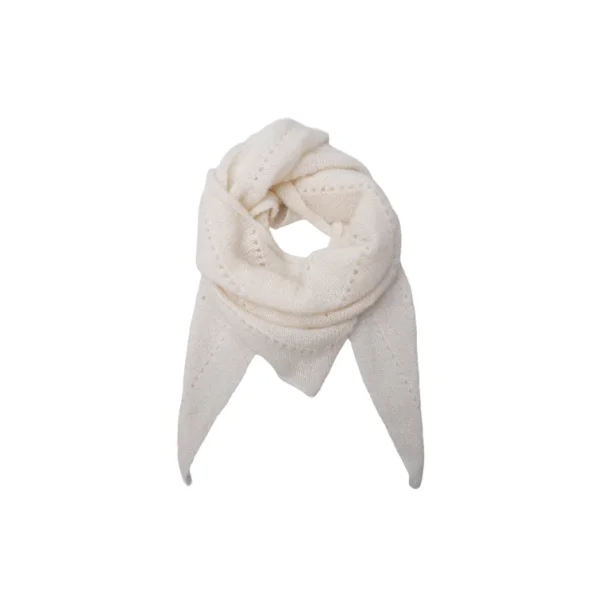 Black Colour - Bcdell Knitted Mini Scarf, Off White