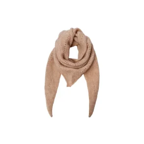 Black Colour - Bcdell knitted mini scarf, Latte