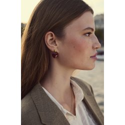 Maanesten - Rosy Heart �reringe, Forgyldt