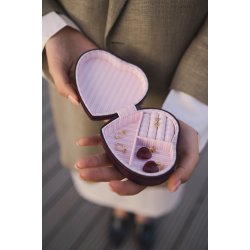 Maanesten - Rosy Heart �reringe, Forgyldt