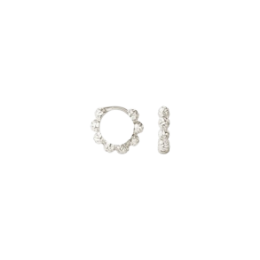 Camille Brinch - Lille Dots Hoops, S�lv