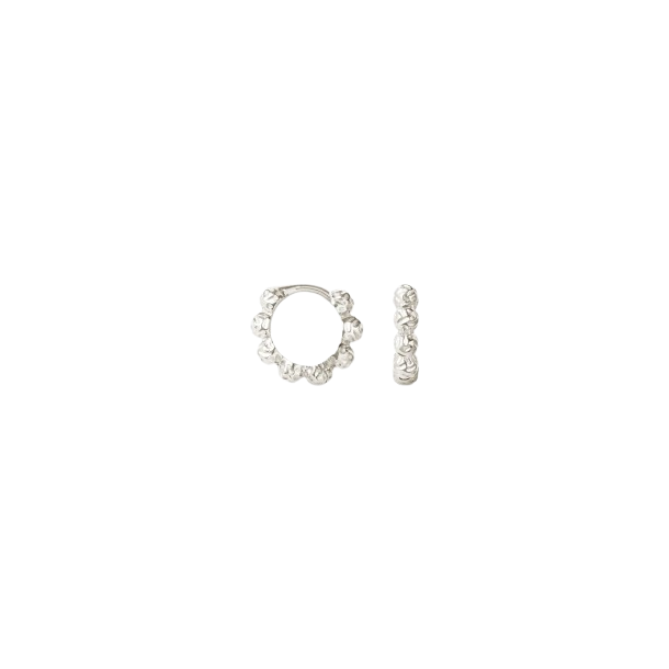 Camille Brinch - Lille Dots Hoops, S�lv