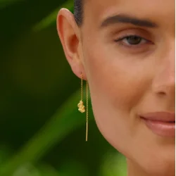 Camille Brinch - Lille Sway Zebra Earlines �reringe, Forgyldt