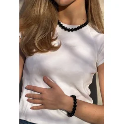 So� - Faro Halsk�de, Black Onyx (Grounding)