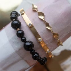 Stine A - Cherrie Bon Bon Bracelet - Black Onyx