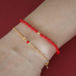 Stine A - Harlequin Armb�nd, Pink Heart