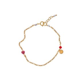 Stine A - Harlequin Armb�nd, Pink Heart