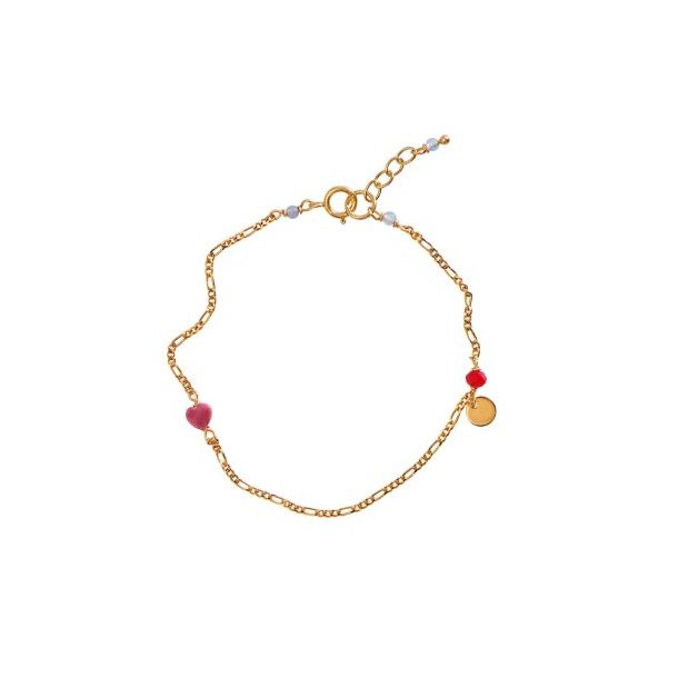 Stine A - Harlequin Armb�nd, Pink Heart