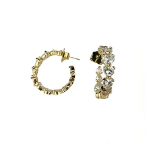 Pico - Crystal Heart Hoops reringe