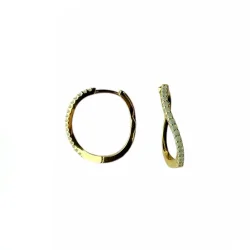 Pico - Amelia Petit Crystal Hoops reringe, Grn Opac