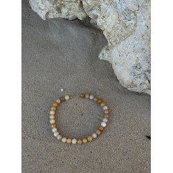 So - Faro Krystal Halskde, Orange Aventurin (Glde)