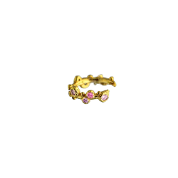 Smykish - Crystal Earcuff, Lilla/Lyser�d