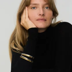 Jane K�nig - Simple Bangle, Forgyldt